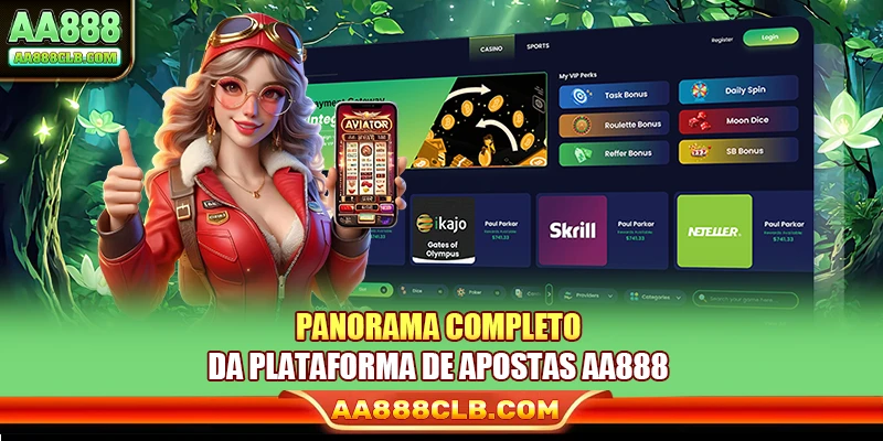 Panorama completo da plataforma de apostas AA888