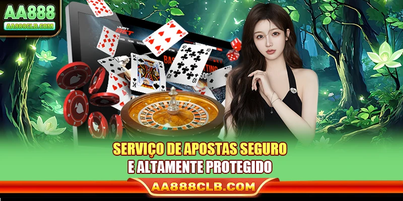Serviço de apostas seguro e altamente protegido